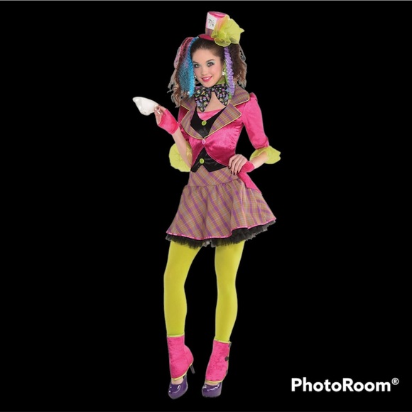 Adult Costume Mad Hatter 1 Ct | Large (10-12) Multicolor - Picture 1 of 3